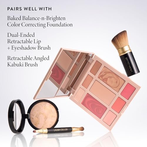 LAURA GELLER The Best of the Best Cream Full Face Palette | All-in-One Cream Face, Eye & Lip Palette | Blendable, Hydrating Makeup for Mature Skin Avelisse