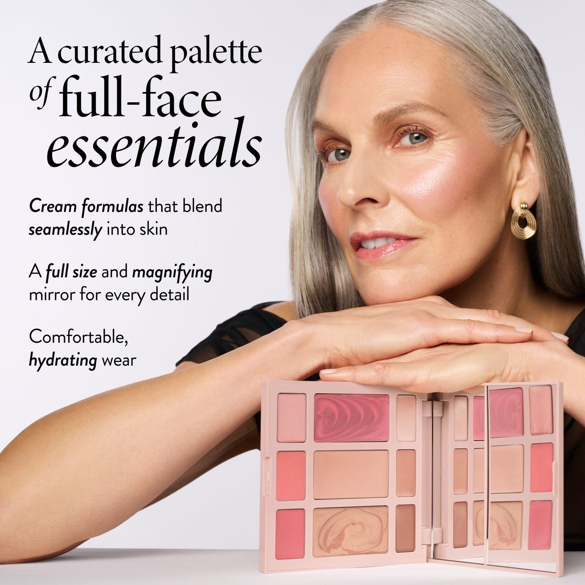 LAURA GELLER The Best of the Best Cream Full Face Palette | All-in-One Cream Face, Eye & Lip Palette | Blendable, Hydrating Makeup for Mature Skin Avelisse