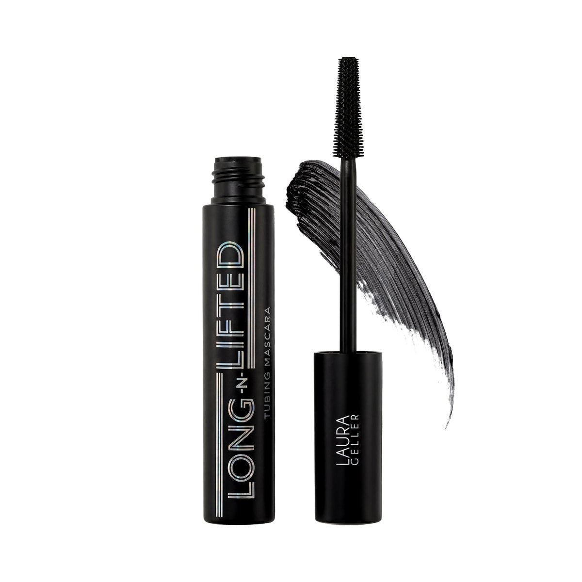 LAURA GELLER Long-n-Lifted Tubing Mascara – Lengthening & Lifting Mascara, Smudge-Proof & Flake-Free, Gentle Tubing Formula Removes with Warm Water, Black, 0.3 oz Avelisse