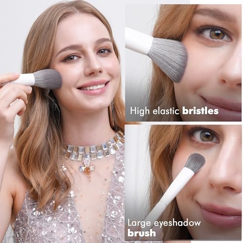 VYNESTRA 20-Piece Pro Grade Makeup Brush Set – Ultra Soft Vegan Bristles, Elegant Design for Flawless Application Avelisse