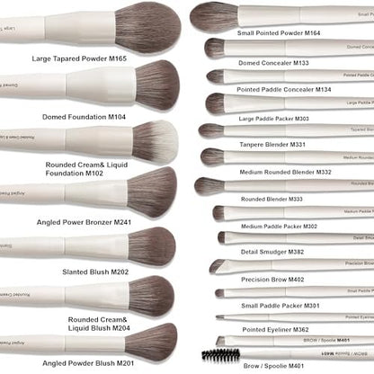 VYNESTRA 20-Piece Pro Grade Makeup Brush Set – Ultra Soft Vegan Bristles, Elegant Design for Flawless Application Avelisse
