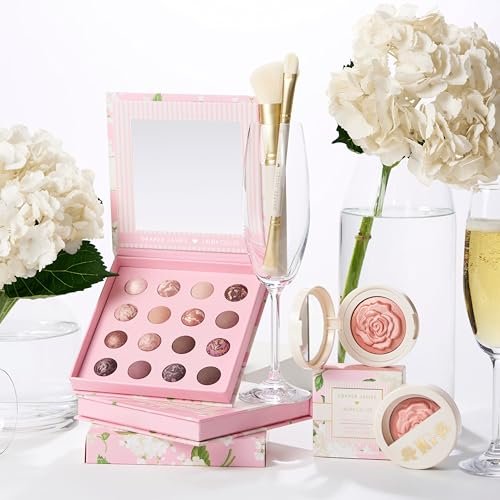 LAURA GELLER NEW YORK Marble-ous Eyes Eyeshadow Palette – 16 Multi-Finish Baked & Marbled Eyeshadows in Matte & Satin Finishes – Limited Edition Draper James Collaboration Avelisse