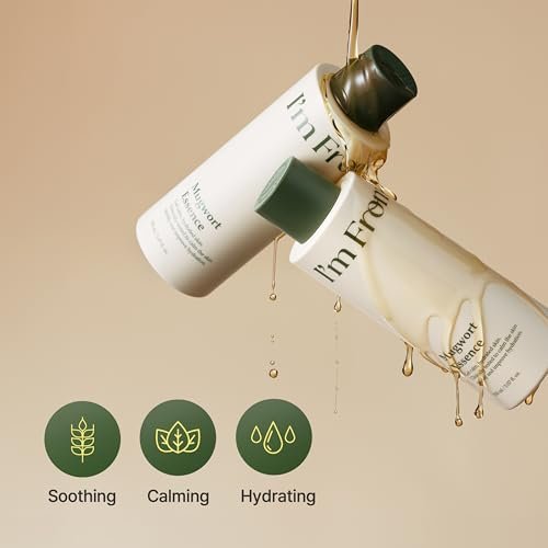 I’m From Mugwort Essence - Deep Calming & Hydrating Korean Essence for Sensitive Skin, Vegan, 5.07 fl.oz Avelisse