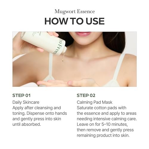 I’m From Mugwort Essence - Deep Calming & Hydrating Korean Essence for Sensitive Skin, Vegan, 5.07 fl.oz Avelisse