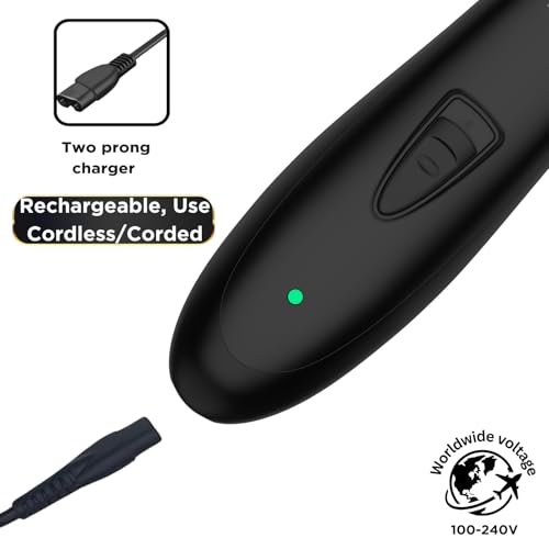 Supreme Trimmer T Shaper ST5190 - Quiet Cordless Beard & Hair Trimmer for Men, 120 Min Runtime, Zero-Gap DLC Blade, Ideal for Sensitive Skin Avelisse