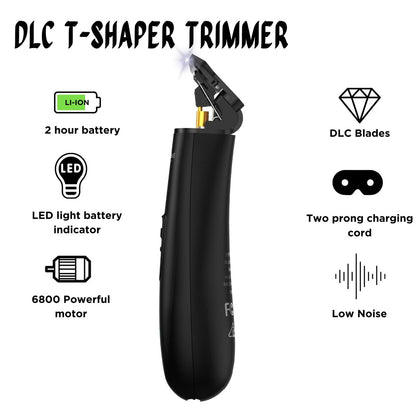 Supreme Trimmer T Shaper ST5190 - Quiet Cordless Beard & Hair Trimmer for Men, 120 Min Runtime, Zero-Gap DLC Blade, Ideal for Sensitive Skin Avelisse