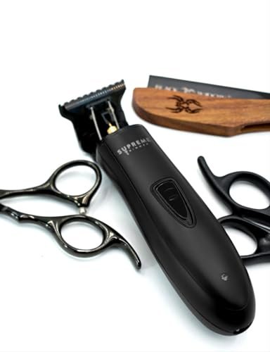 Supreme Trimmer T Shaper ST5190 - Quiet Cordless Beard & Hair Trimmer for Men, 120 Min Runtime, Zero-Gap DLC Blade, Ideal for Sensitive Skin Avelisse