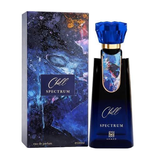 Ahmed Al Maghribi Spectrum Chill Extrait de Parfum 100ml - Long Lasting Citrus Aquatic Woody Fragrance for Men Avelisse