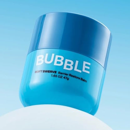 Bubble Skincare Soft Swerve Barrier Cream - Face Moisturizer for Dry Skin, Skin Barrier Repair Balm with Squalane, Shea Butter, Ceramides, Niacinamide (47g) Avelisse
