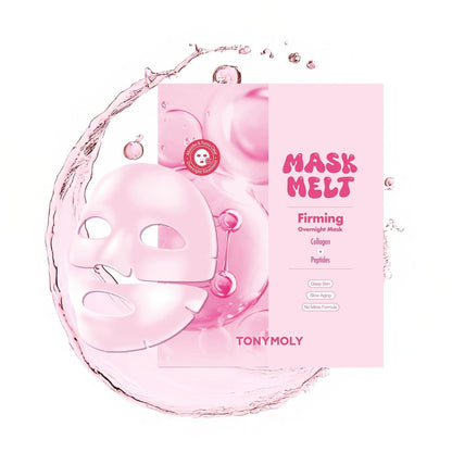 TONYMOLY Mask Melt Assorted Hydrogel Overnight Mask 4-Pack | Collagen, Vitamin C + Rice, Vegan PDRN & Peptides for Hydration, Firming, Brightening & Smoothing Avelisse