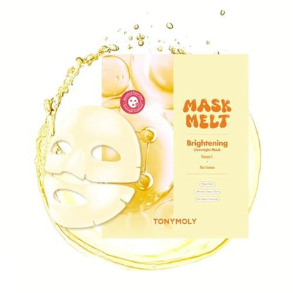 TONYMOLY Mask Melt Assorted Hydrogel Overnight Mask 4-Pack | Collagen, Vitamin C + Rice, Vegan PDRN & Peptides for Hydration, Firming, Brightening & Smoothing Avelisse