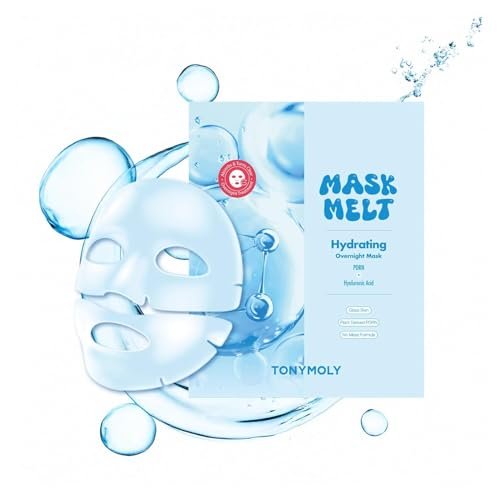 TONYMOLY Mask Melt Assorted Hydrogel Overnight Mask 4-Pack | Collagen, Vitamin C + Rice, Vegan PDRN & Peptides for Hydration, Firming, Brightening & Smoothing Avelisse