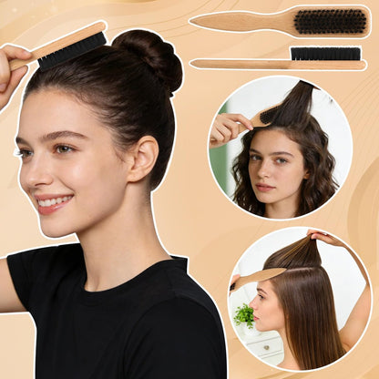 Auroray Boar Bristle Hair Brush with Spray Bottle – Slick Back & Flyaway Control for Women and Men
