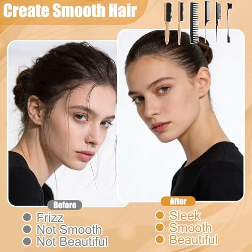 Auroray Boar Bristle Hair Brush with Spray Bottle – Slick Back & Flyaway Control for Women and Men - görsel 8
