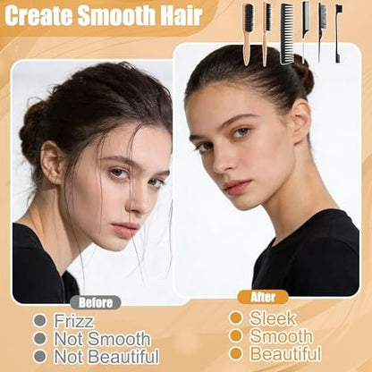 Auroray Boar Bristle Hair Brush with Spray Bottle – Slick Back & Flyaway Control for Women and Men