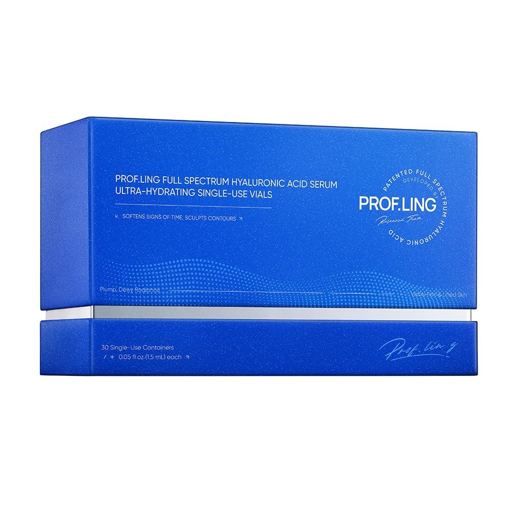 PROF.LING Full Spectrum Hyaluronic Acid Serum with Copper Peptides for Microneedling & Post Treatment Care - Anti Aging Firming Hydrating Soothing Repair Serum for Sensitive Skin Avelisse