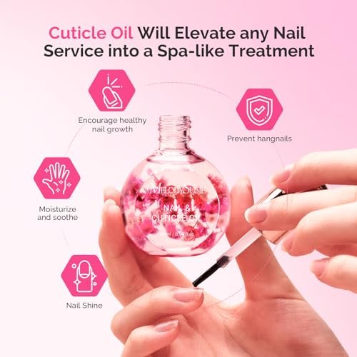 MelodySusie 11-Piece Manicure Tools Kit – Nail Care Set with Files, Buffer Blocks, Cuticle Nipper, Pusher & Rose Cuticle Oil 28ML for DIY Nail Manicure - görsel 4