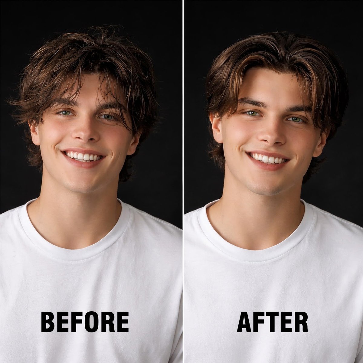 YEALIR 3-in-1 Leave-In Conditioner for Men - Instant Frizz Control, Hydrates & Nourishes Hair - Defines Curls, Adds Natural Shine & Deep Conditions Dry, Frizzy Hair with Castor & Avocado Oil, 3.53 oz - görsel 16