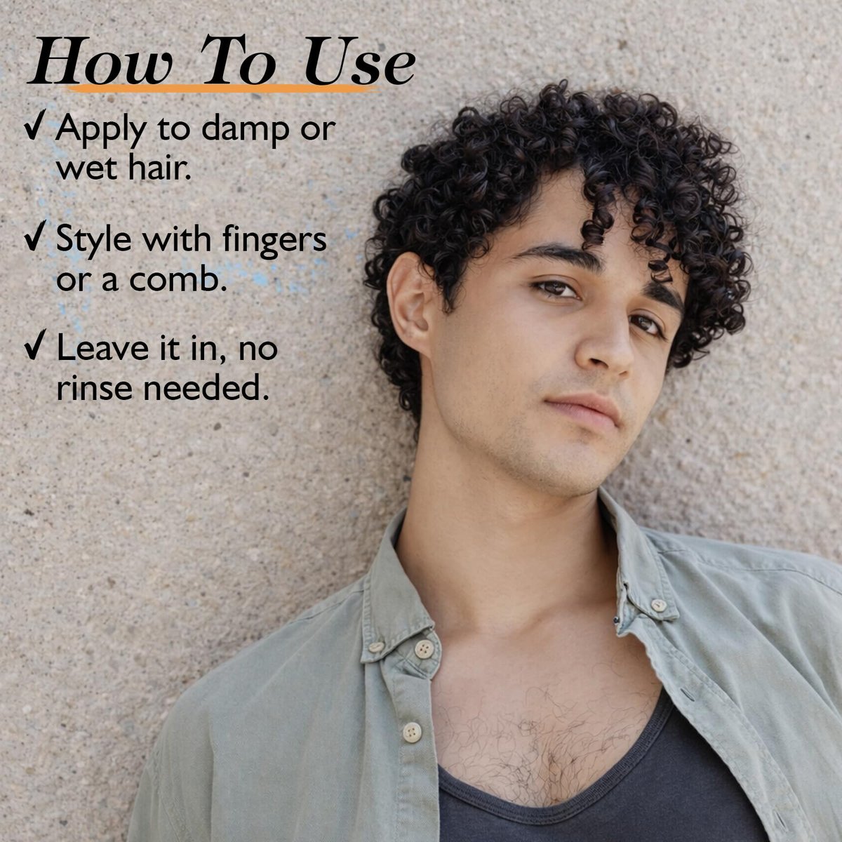 YEALIR 3-in-1 Leave-In Conditioner for Men - Instant Frizz Control, Hydrates & Nourishes Hair - Defines Curls, Adds Natural Shine & Deep Conditions Dry, Frizzy Hair with Castor & Avocado Oil, 3.53 oz - görsel 12