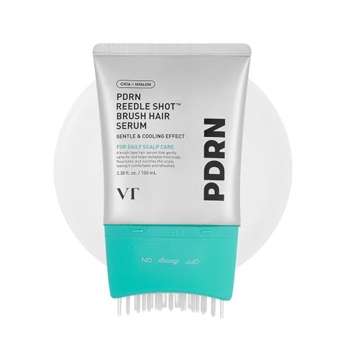 VT COSMETICS PDRN Reedle Shot Brush Hair Serum – Cooling & Refreshing Scalp Care with Vegan PDRN, Caffeine & Spicule Complex, Lightweight & Non-Greasy Daily Scalp Solution, 3.38 fl oz / 100 mL Avelisse
