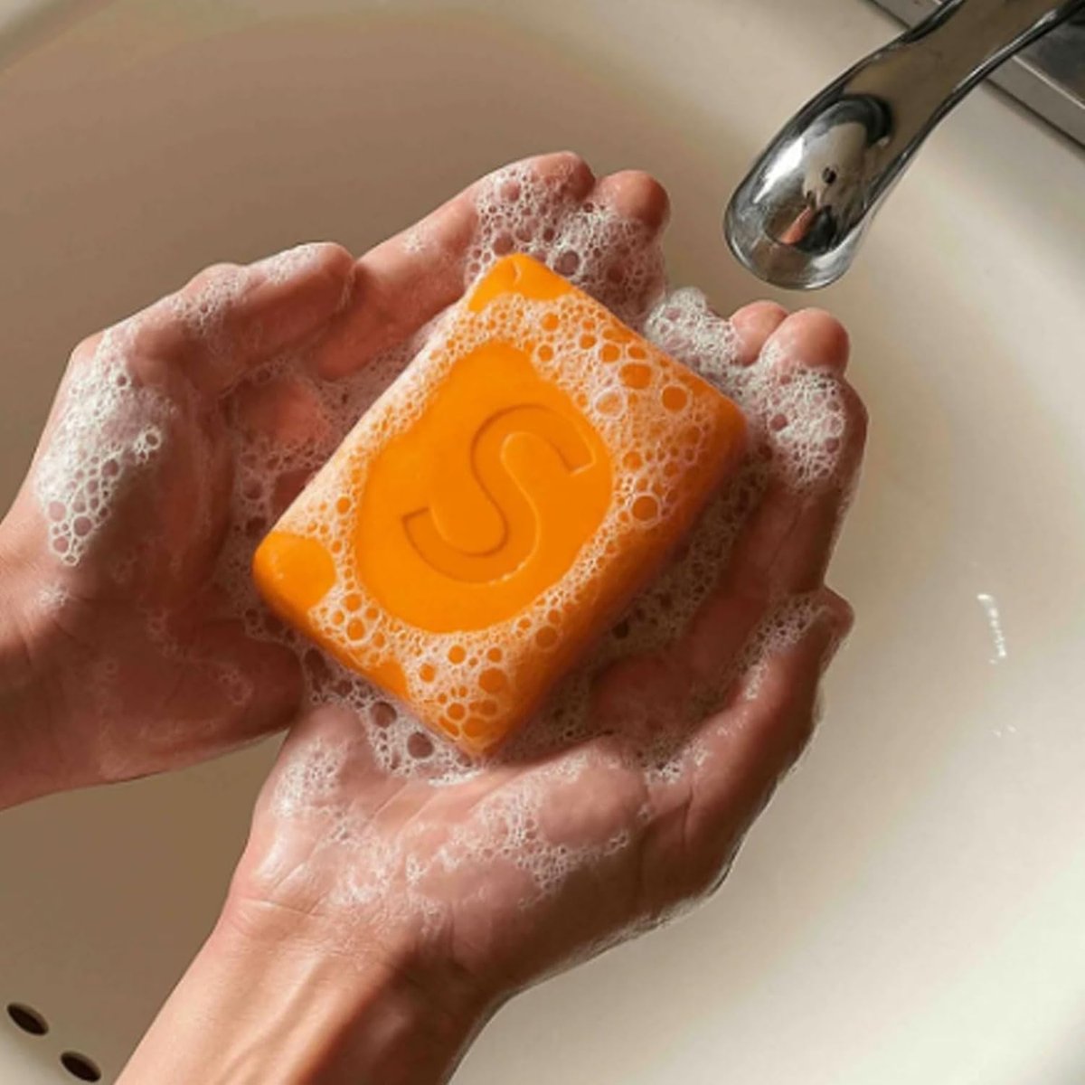 Japanese Persimmon Cleanser Bar Bundle for Body Odor – Natural Antibacterial Soap for Old People Smell (Nonki) – Organic Formula, 2-Pack - görsel 4