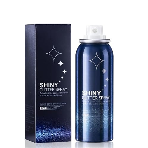Rainbow Body Glitter Spray - Perfect Glitter Spray for Hair, Body & Clothes | Music Festival Stage Shimmer Makeup (2.11 oz) - görsel 1