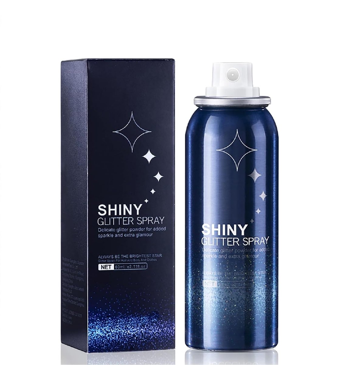 Rainbow Body Glitter Spray - Perfect Glitter Spray for Hair, Body & Clothes | Music Festival Stage Shimmer Makeup (2.11 oz) - görsel 2
