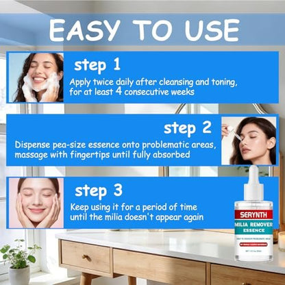 SERYNTH Milia Remover Essence - Fat Granule Clearing Skin Essence, Milia Removal Serum 30ml Avelisse