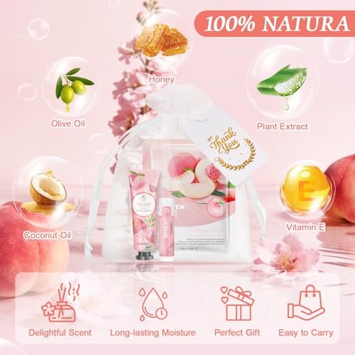 12 Sets Bulk Gifts for Women: Face Masks, Skincare, Hand Cream, Lip Balm Spa Set with Thank You Card & Organza Bag for Bridal Wedding Birthday Party Favors, Nurse Teacher Appreciation, Mother's Day Gift Avelisse