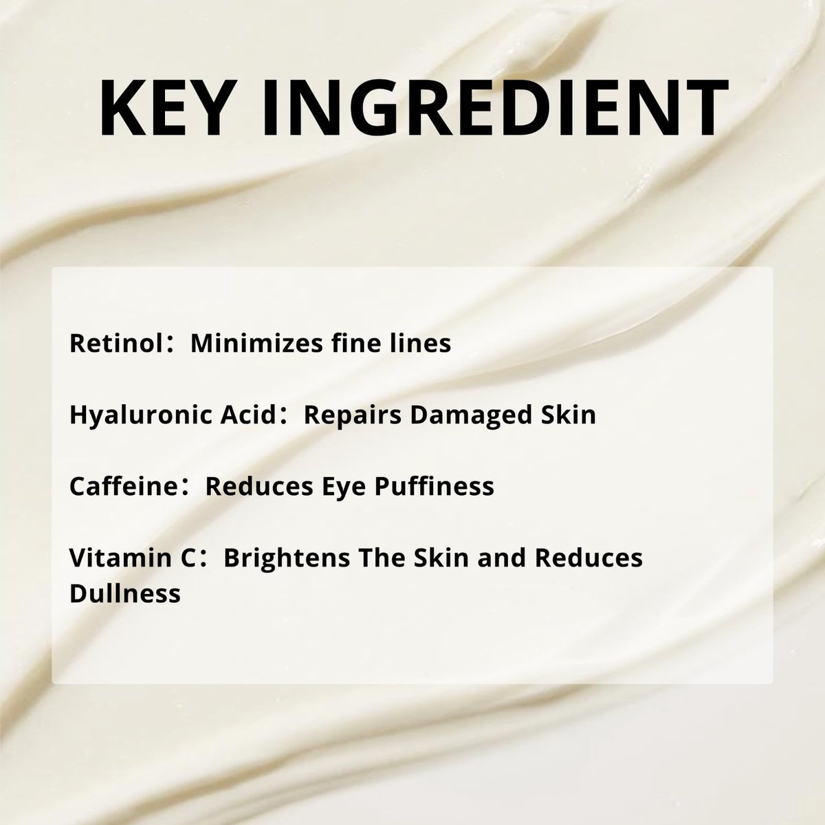 SEACLL Retinol Eye Cream with Vitamin C & Caffeine – Cooling Metal Tip for Puffiness, Reduces Fine Lines & Dark Circles, Fragrance-Free Paraben-Free Dye-Free, 0.5 fl oz - görsel 3