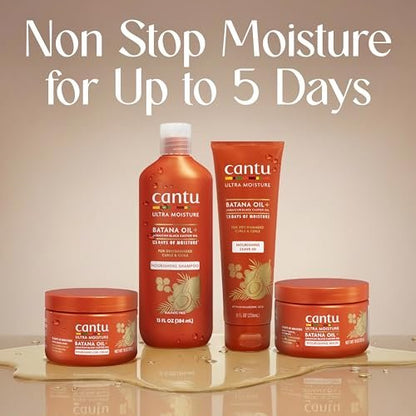 Cantu Ultra Moisture Nourishing Shampoo with Batana Oil + Jamaican Black Castor Oil, 13 fl oz