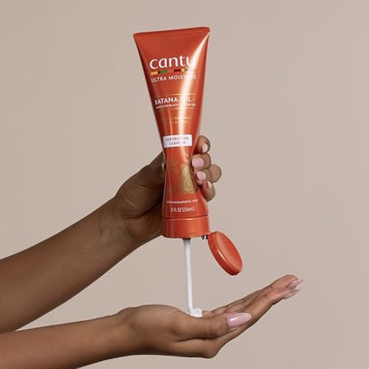 Cantu Ultra Moisture Nourishing Leave-In Conditioner with Batana Oil & Jamaican Black Castor Oil, 8 fl oz