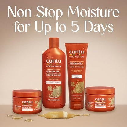 Cantu Ultra Moisture Nourishing Shampoo with Batana Oil + Jamaican Black Castor Oil, 13 fl oz