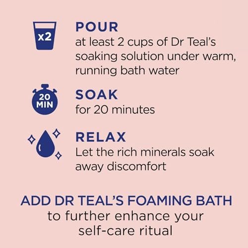 Dr Teal's Limited Edition Strawberry Serenade Pure Epsom Salt and Foaming Bath Set with Basil & Orange Avelisse