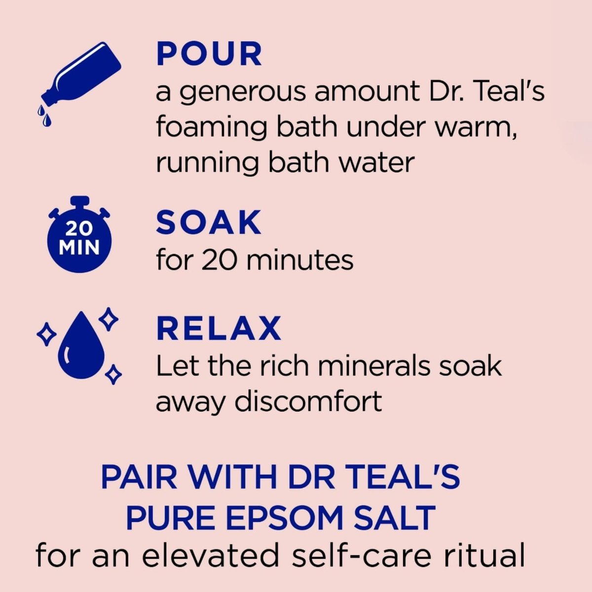Dr Teal's Limited Edition Strawberry Serenade Pure Epsom Salt and Foaming Bath Set with Basil & Orange Avelisse