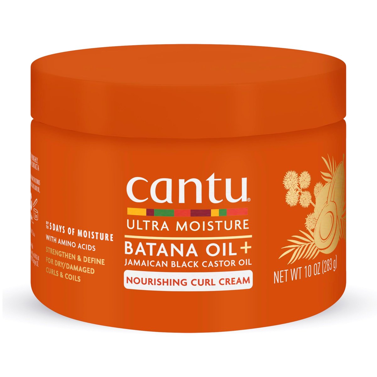 Cantu Ultra Moisture Nourishing Curling Cream with Batana Oil + Jamaican Black Castor Oil, 10 oz - görsel 1
