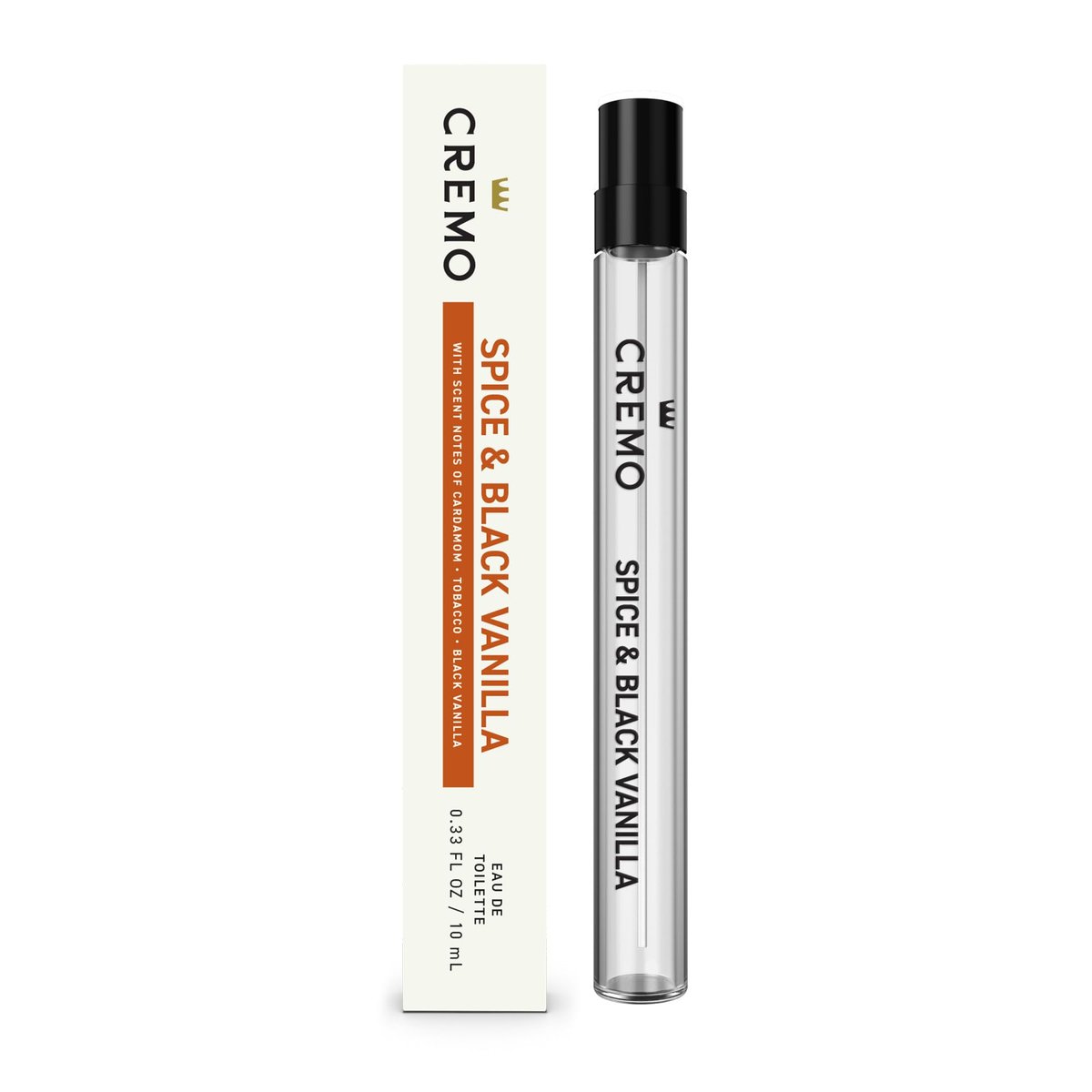 Cremo Spray Cologne Spice & Black Vanilla - 0.33 Fl Oz Travel Size - görsel 1