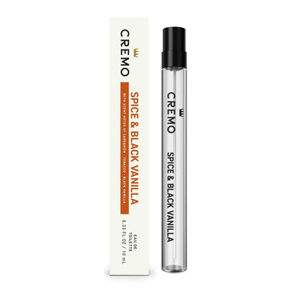 Cremo Spray Cologne Spice & Black Vanilla - 0.33 Fl Oz Travel Size