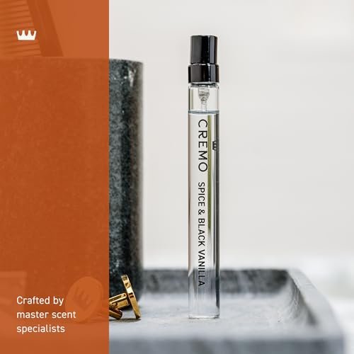Cremo Spray Cologne Spice & Black Vanilla - 0.33 Fl Oz Travel Size - görsel 6