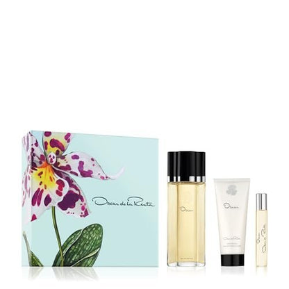 Oscar de la Renta Oscar Signature Eau de Toilette 3 Piece Gift Set for Women - 3.4 Fl. Oz., Travel Spray 0.5 Fl. Oz., and Body Lotion 3.4 Fl. Oz. Avelisse