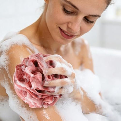 Tbestmax Loofah Sponge 75g/Piece, Mesh Bath Sponge Exfoliating Body Scrubber Ball Pack of 6, Large Avelisse