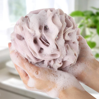 Tbestmax Loofah Sponge 75g/Piece, Mesh Bath Sponge Exfoliating Body Scrubber Ball Pack of 6, Large Avelisse