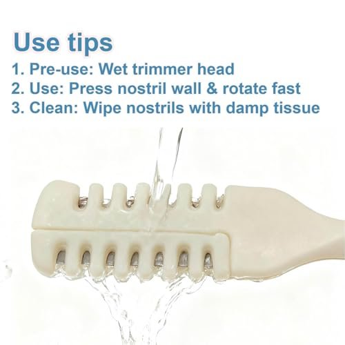 Bneajix 6PCS Nasal Hair Cutter for Women Men - 2026 Upgraded Portable 2-in-1 Nose Hair Trimmer Sticks, 360° Rotating Safe Painless Trimming, Double Sided Nose Knife with Protective Comb Teeth - görsel 10