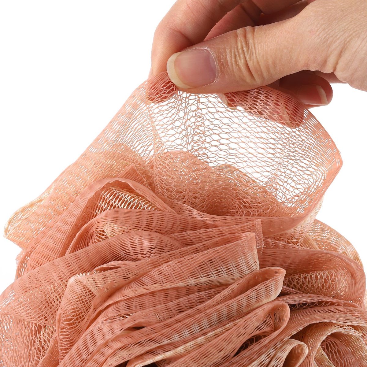 Large Exfoliating Bath Sponges Loofahs - 75g Each, Pack of 6 - Polyester Shower Scrubber Balls for Men & Women Avelisse