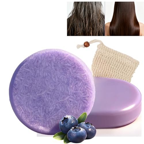 ADUTRY Blueberry Fields Shampoo and Conditioner Bar Set – Natural Hair Growth Bars for Dry, Frizzy, Thinning Hair – All Hair Types Men & Women – 2 Bars Avelisse