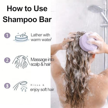 ADUTRY Blueberry Fields Shampoo and Conditioner Bar Set – Natural Hair Growth Bars for Dry, Frizzy, Thinning Hair – All Hair Types Men & Women – 2 Bars Avelisse