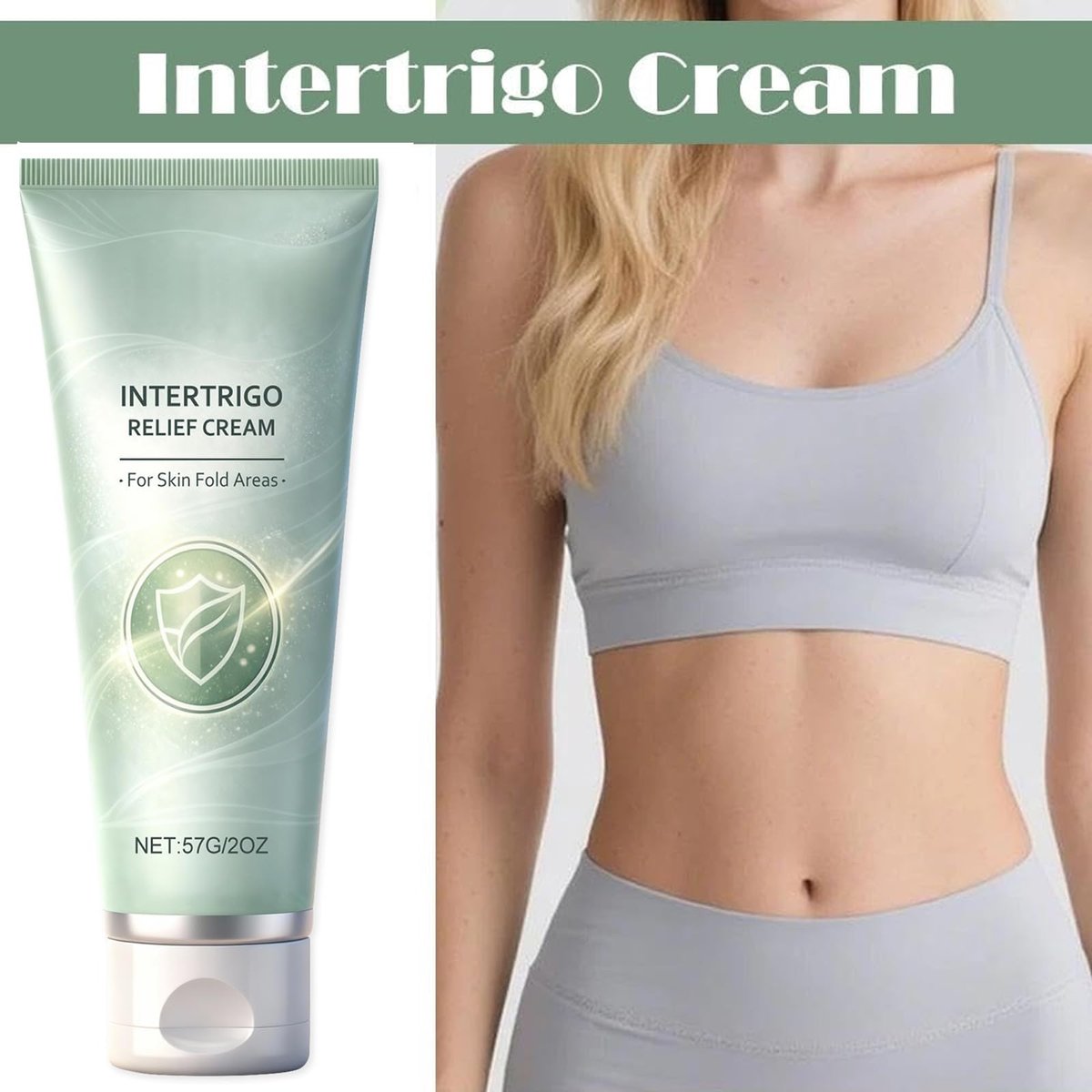 Ayland Healora Intertrigo Cream – Daily Skin Fold & Chafing Support with Moisture Barrier – Non-Steroid Formula for Friction-Prone Areas, 2 Oz Avelisse