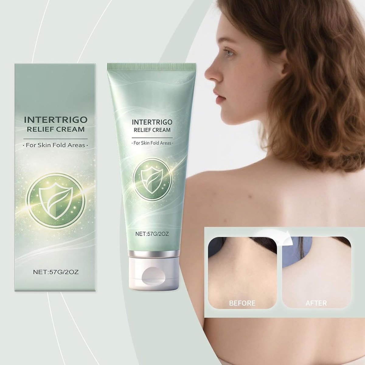 Ayland Healora Intertrigo Cream – Daily Skin Fold & Chafing Support with Moisture Barrier – Non-Steroid Formula for Friction-Prone Areas, 2 Oz Avelisse