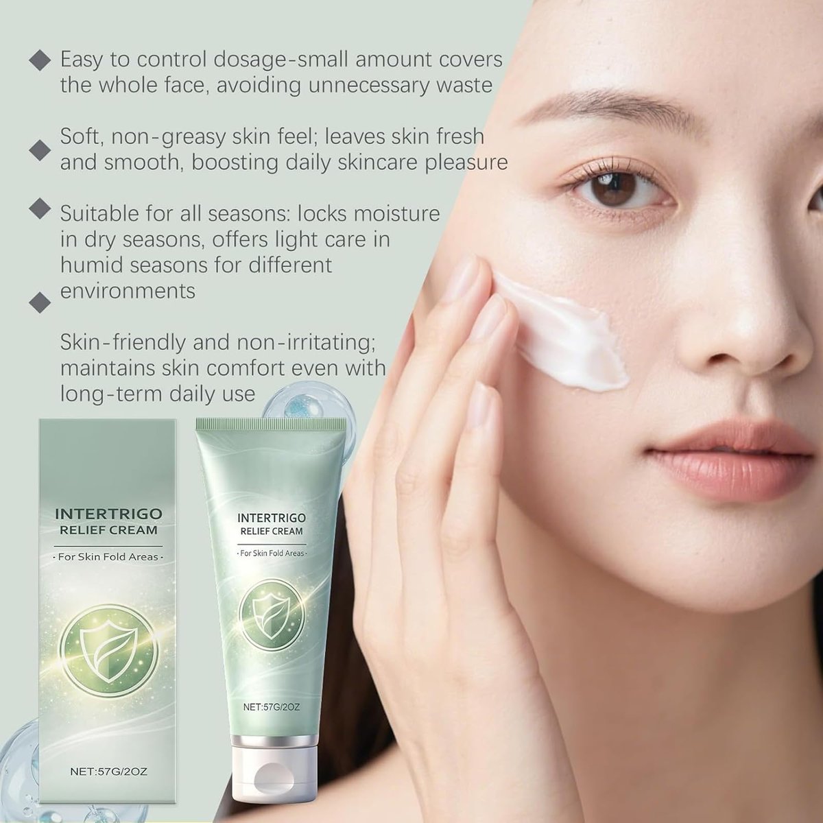 Ayland Healora Intertrigo Cream – Daily Skin Fold & Chafing Support with Moisture Barrier – Non-Steroid Formula for Friction-Prone Areas, 2 Oz Avelisse