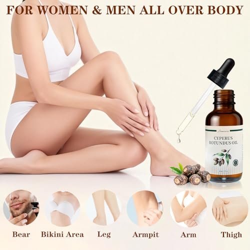 Joanssore 2 Pack Cyperus Rotundus Oil for Hair Removal - Organic Cyprus Rotundus Oil Reduces Unwanted & Ingrown Hair Growth, All Natural with No Side Effects, 2 Fl Oz Each - görsel 12